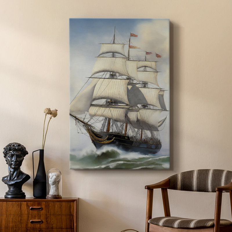 NAUTICAL Series LXIX -Custom Wrapped Gallery Cavas, 27" H x 18" W