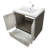 London 30 in. W x 21 in. D x 35 in. H Cultured Marble Single Sink Free Standing Bathroom Vanity in Soho Fossil
