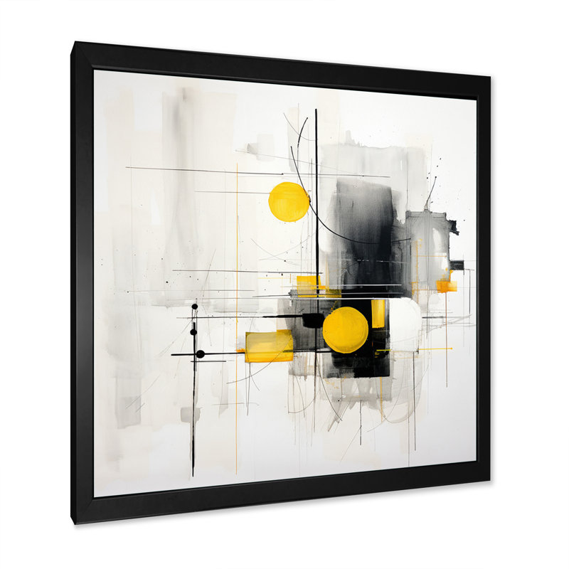«Pureté de la forme IV» - reproduction sur toile, H 30 po x l 30 po x P 1 po, Cadre simple noir