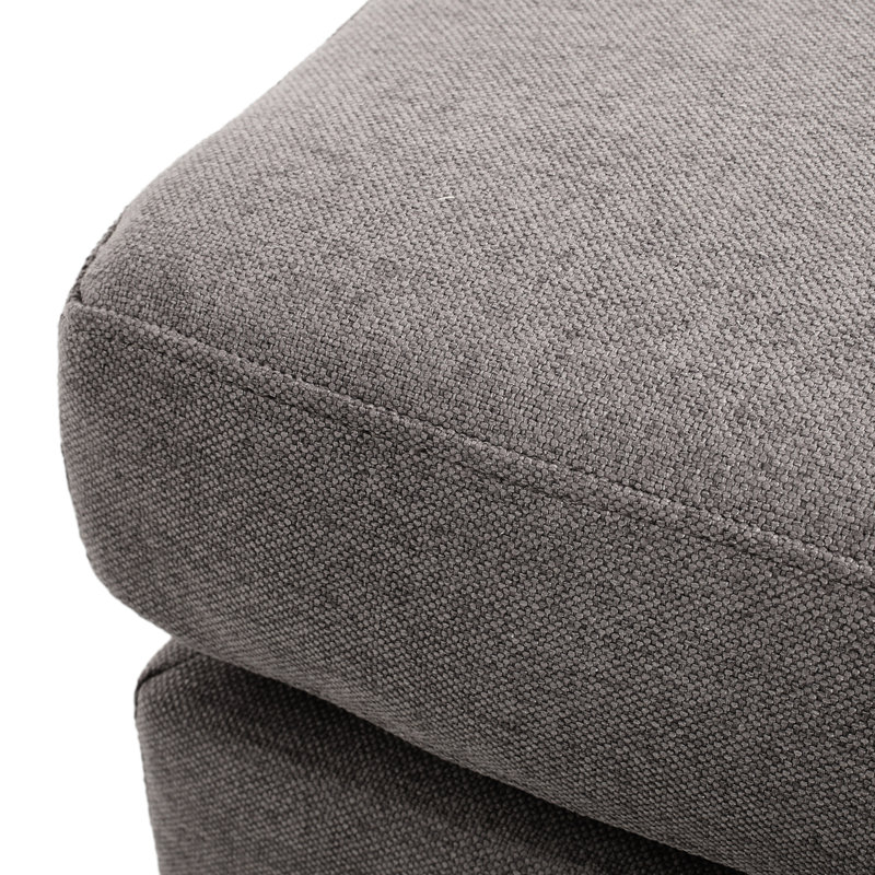Upholstered Ottoman, Grey