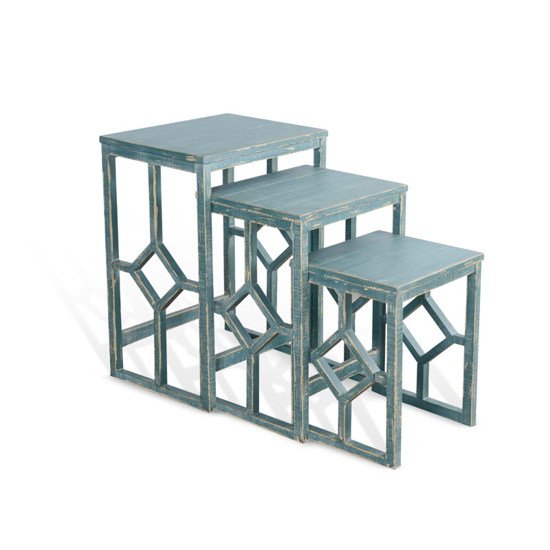 3 - Piece Living Room Table Set, Sea Green