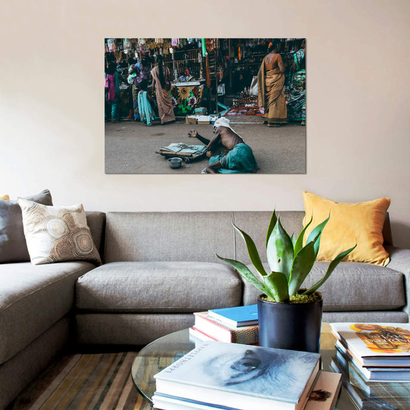 «Gokarna, India III» par Luke Anthony Gram, impression sur toile tendue, H 18 po x l 26 po x P 1,5 po, Toile tendue
