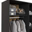 Mijah 3 Door Manufactured Wood Wardrobe-885656498