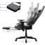 Fabric Gaming Chair with Footrest