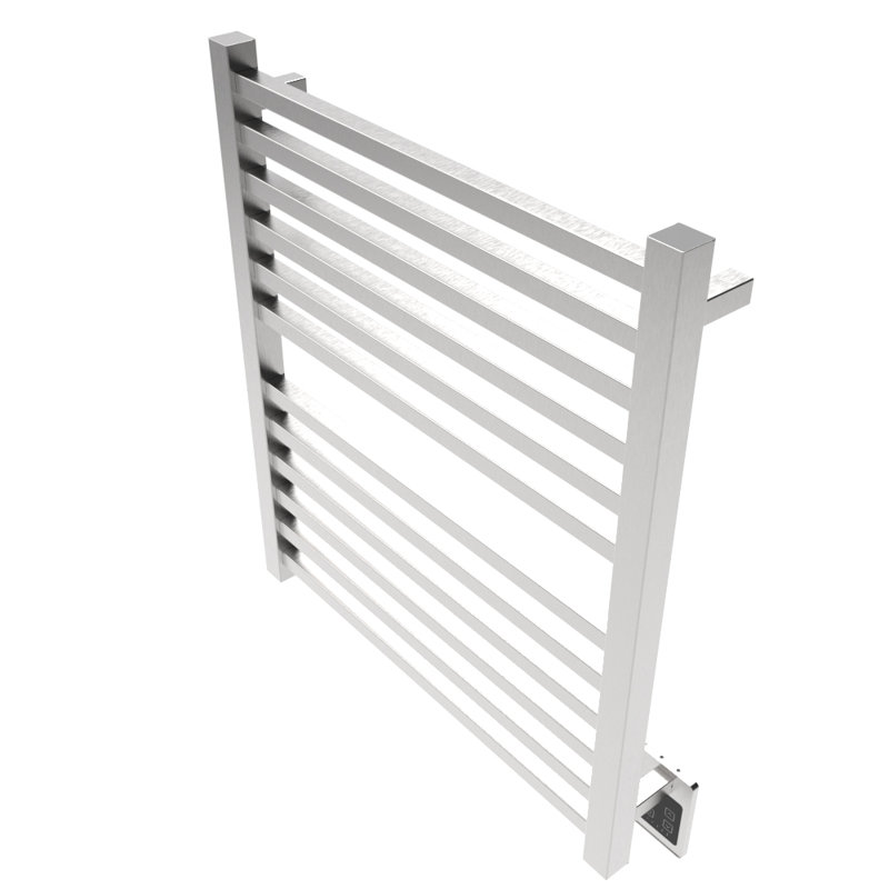 Polished Nickel Modern Wall Mount Electric Towel Warmer