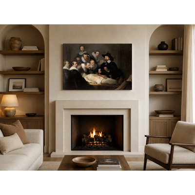 The Anatomy Lesson of Dr. Nicolaes Tulp (1632) - Art mural sur toile paysage