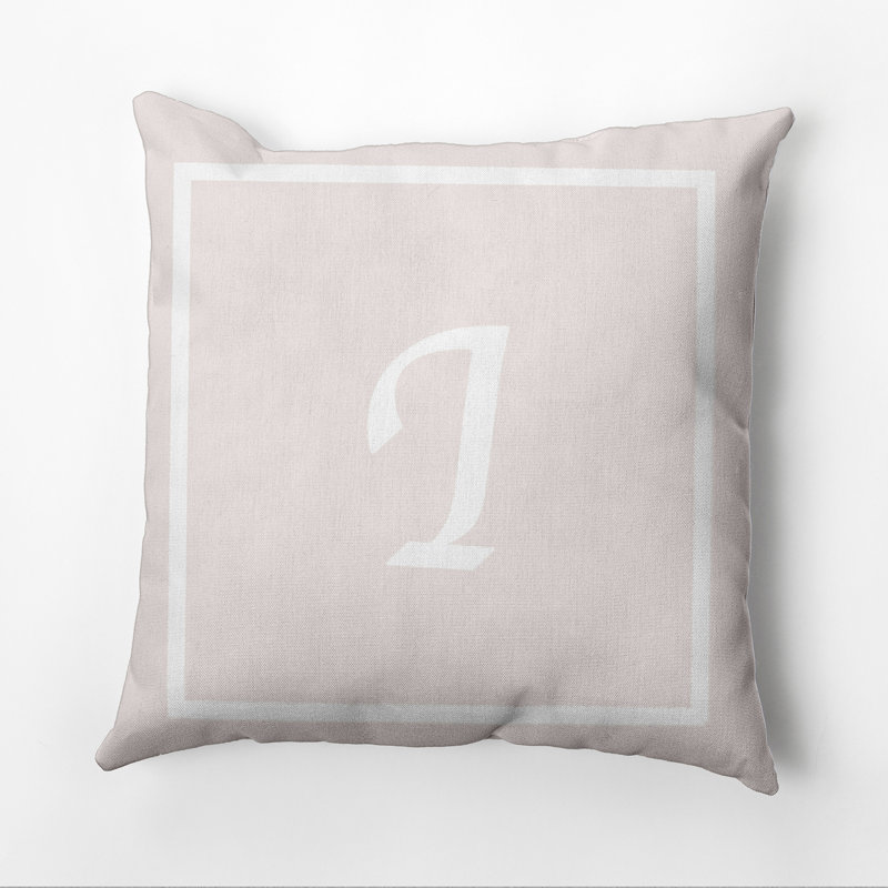Reversible Throw Pillow, Ivory/White, 26"x26", I