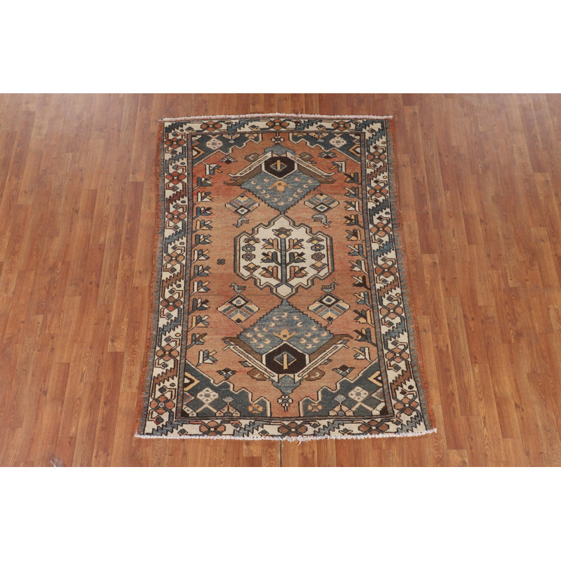 Tapis vintage en laine 4 x 6