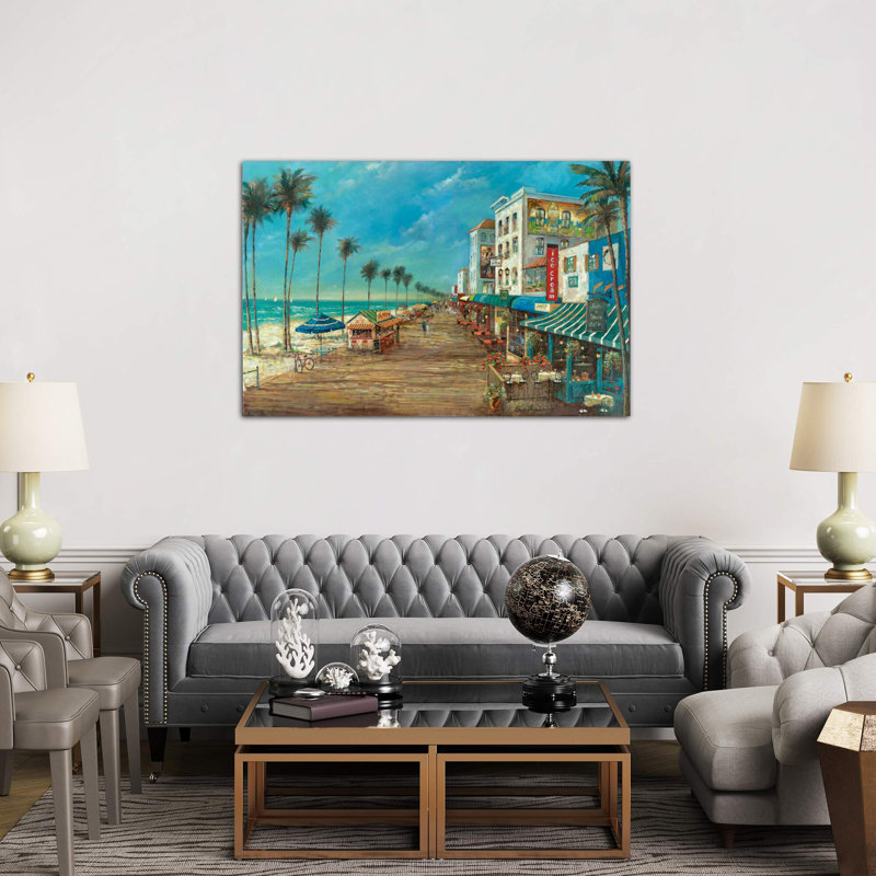 A Day On The Boardwalk by Ruane Manning - Wrapped Canvas Print, 66.04 cm H x 45.72 cm W x 3.175 cm D