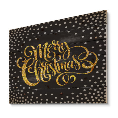 Manuscrit joyeux Noël avec flocons de neige-impression d’art textuel
