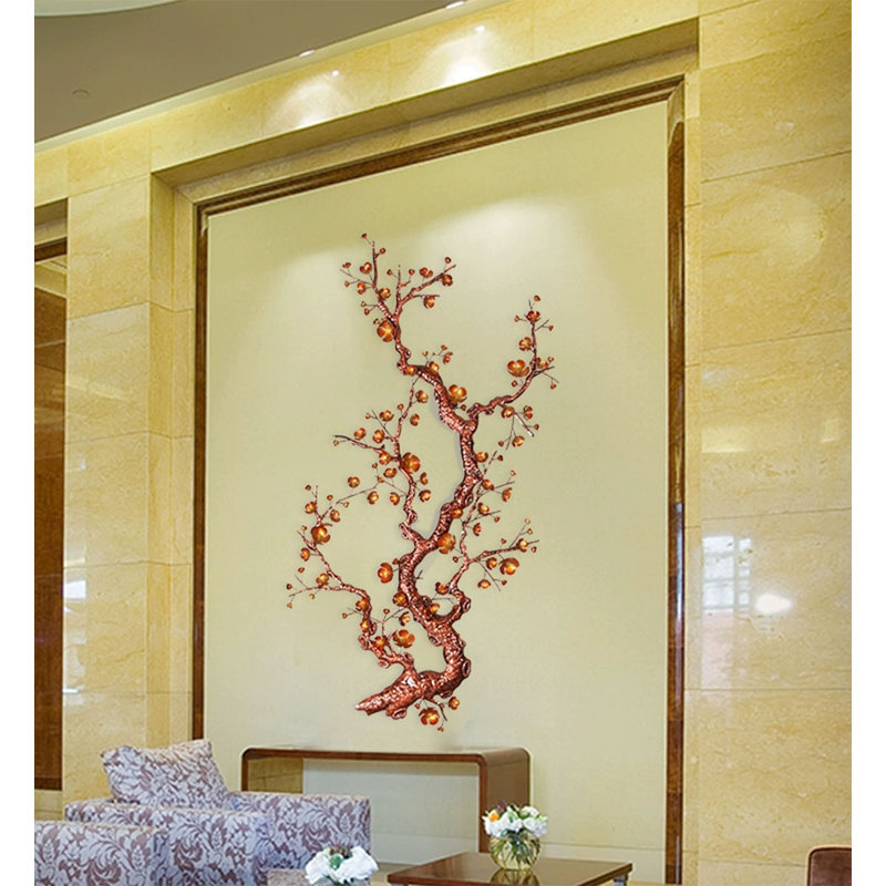 Décoration murale luxueuse en fer, H 32,28 po x l 70,87 po x P 3,15 po