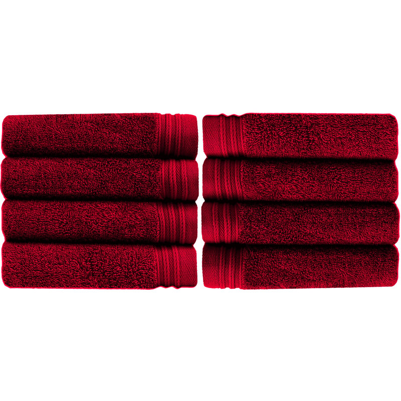 Raquel Midweight Hand Towel, Burgundy