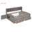 Full Size Wood Daybed With 2 Bedside Cabinets, Upper Shelves And 4 Drawers-622392248