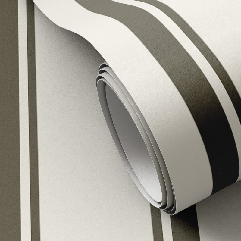 Striped Terralon Wallpaper Roll by Getty Images, Olive II