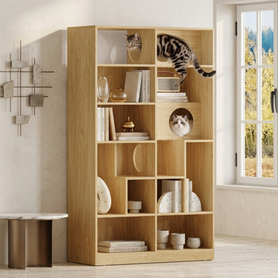 Bibliothèque pour chat avec tablette d'escalade