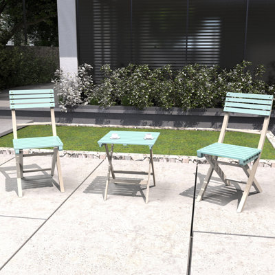 3-piece Acacia Wood Patio Outdoor Bistro Set