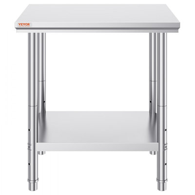 Commercial Worktable & Workstation 24 x 30 x 32 Inch Stainless Steel Work by Ebern Designs