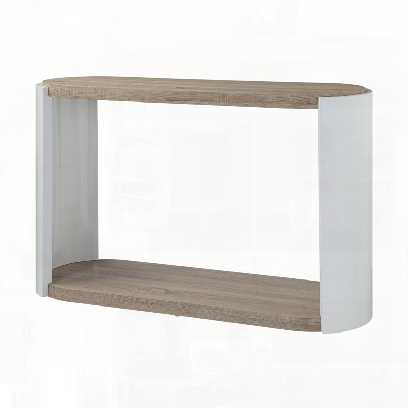 Sofa Table with Robust Spacious Tabletop for Decor and Essentials