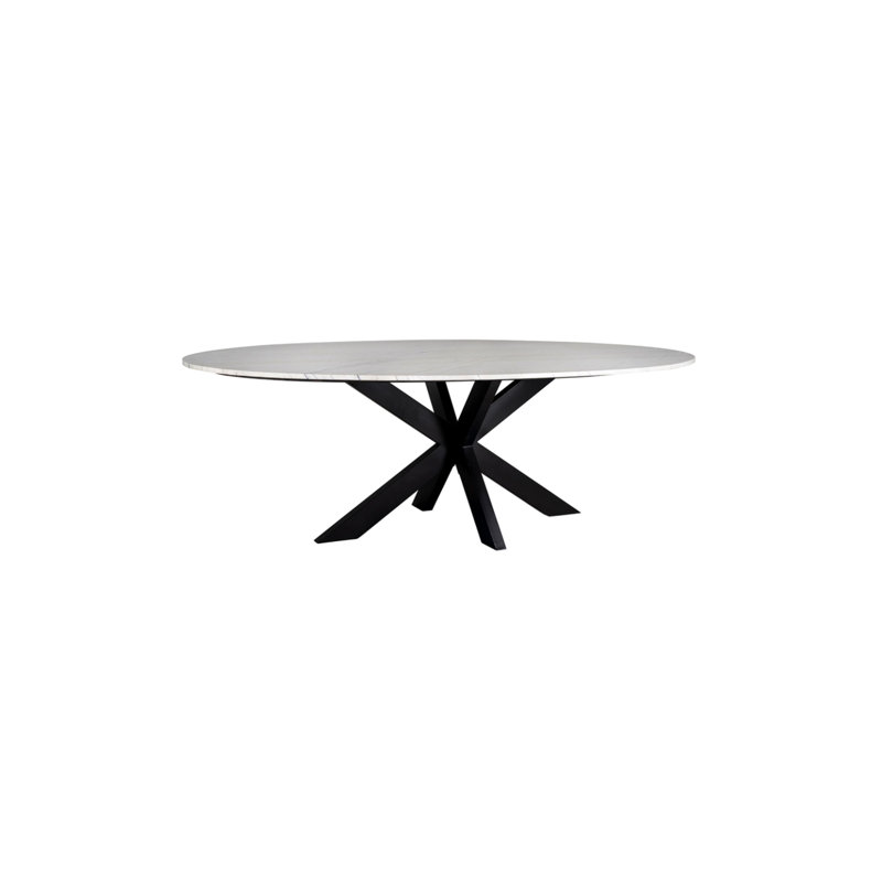 Lexington Oval Metal Base Dining Table