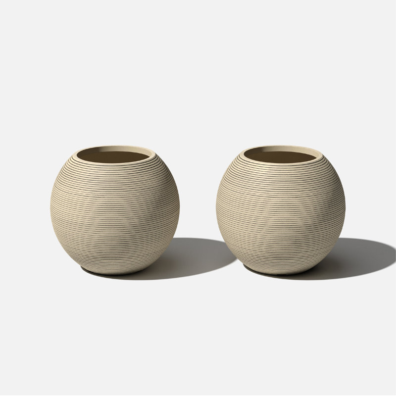 Jardinière Veradek Strata Series 18 "- paquet de 2, Sable, 2