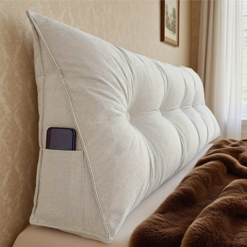 Taie d'oreiller amovible Moncontour, Beige, H 7,88 po x l 70,92 po x P 19,7 po