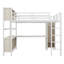 Lit mezzanine en métal pour enfants, adolescents et adultes avec garde-robe, bureau et tablettes de rangement-1523581712