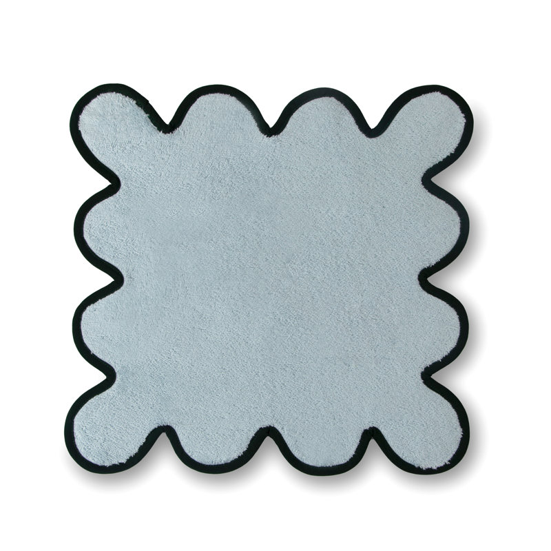 Scalloped Hand Towel, Blue, Bath Towel