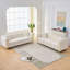 Canapé Chesterfield 86 po, canapé 3 places en velours confortable capitonné à boutons et pieds dorés-129604610