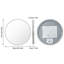 Round Lighted Wall Mounted Bathroom Mirror-1381040258