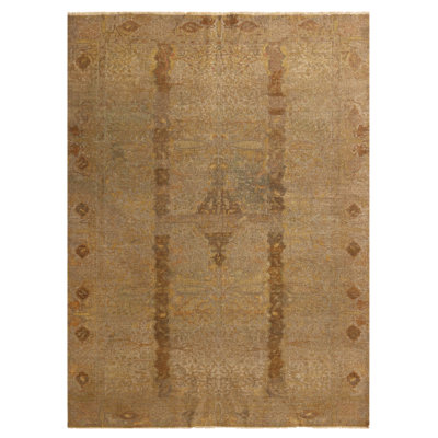 One-of-a-Kind 5'1" X 6'8" 1880s Wool Area Rug in