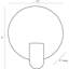 Halette 1 - Light LED Armed Sconce-62079286