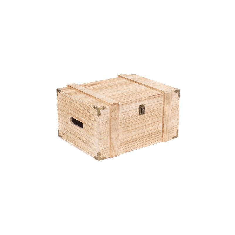 6 Wine Bottle Wooden Chest Box