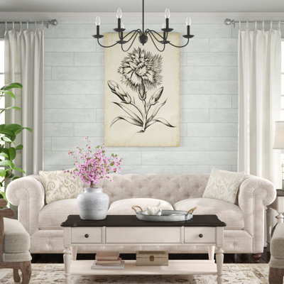 Distinguished Floral III - Painting on Canvas