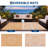 Reversible Outdoor Rug - Waterproof & UV Resistant Plastic Patio Carpet - Easy Clean, Portable Mat for Porch, Deck, RV, Camping - Oriental Flower Design, Orange White, 9x12ft (274x360cm)-139171322