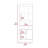 Shell Beach 1-Drawer 3-Shelf Bookcase Black Wengue