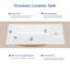 Meuble-lavabo mural 18 po en noyer avec dessus d'évier