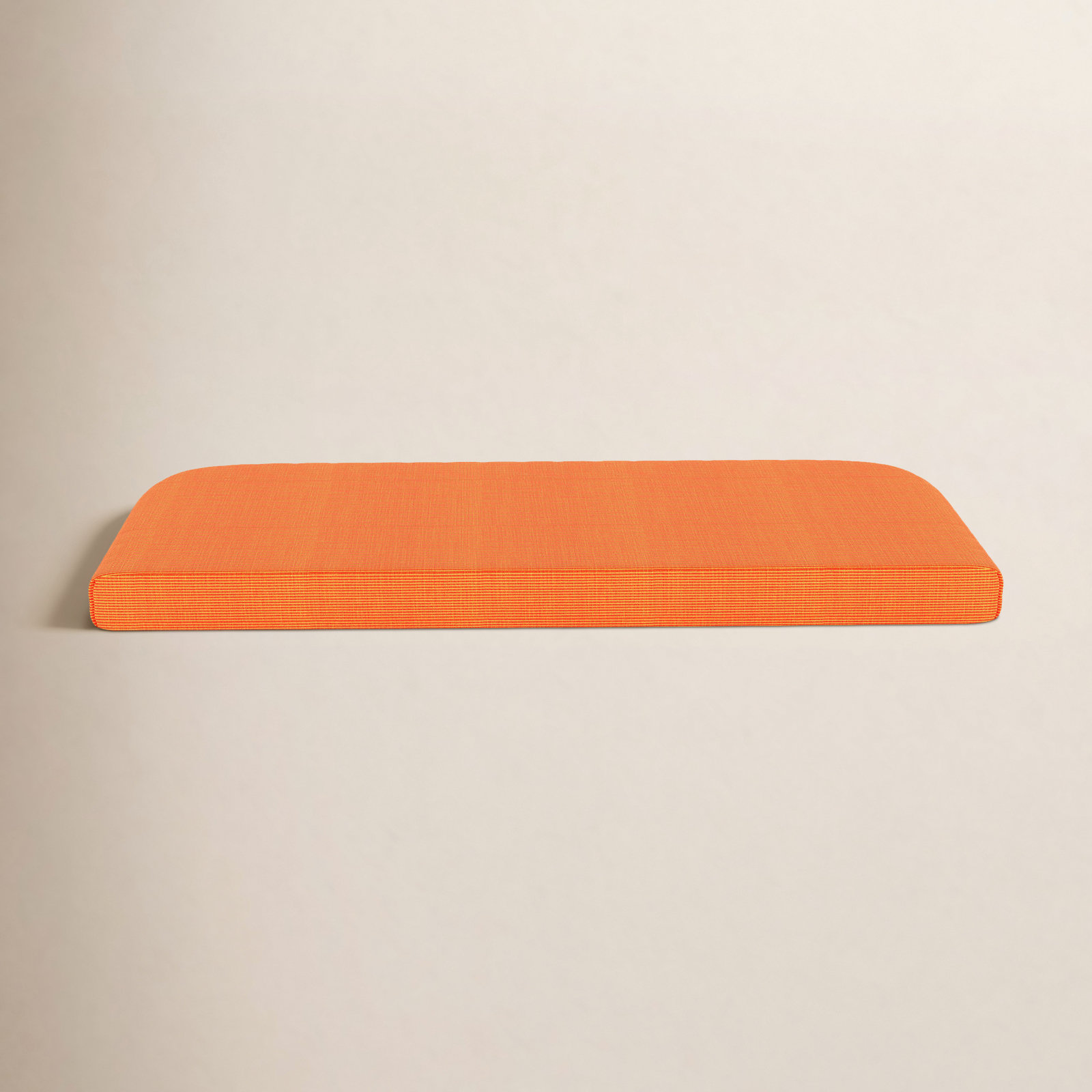 43" Sunbrella® Bench Cushion, Sunbrella Upholstery Tangerine Sunbrella® Canvas