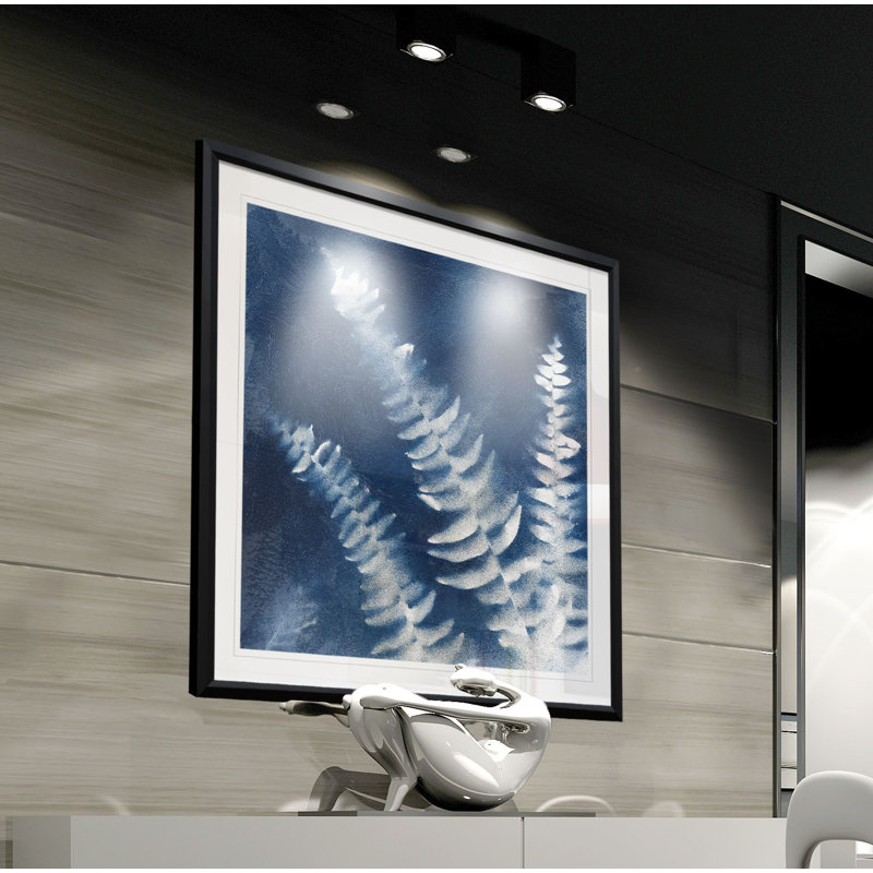 « nature indigo i », reproduction encadrée, H 30,5 po x l 30,5 po x P 1,5 po