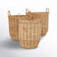 Paniers de rangement en rotin tissé