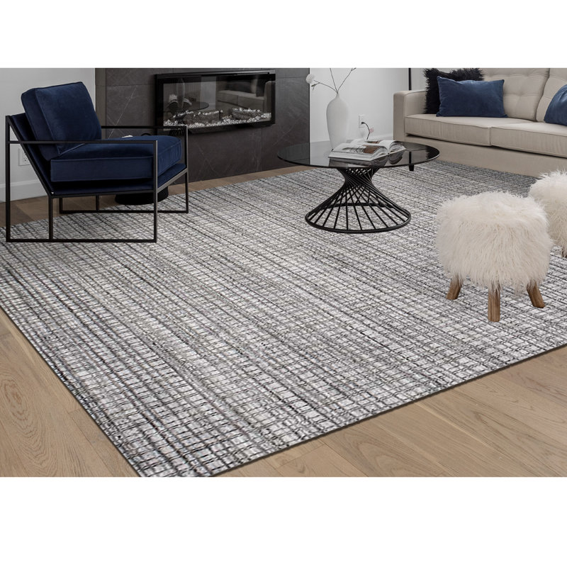 Plaid Area Rug, Rectangle 10' x 14'