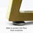 Lavardens 47" Rectangular Glass Desktop Dining Table