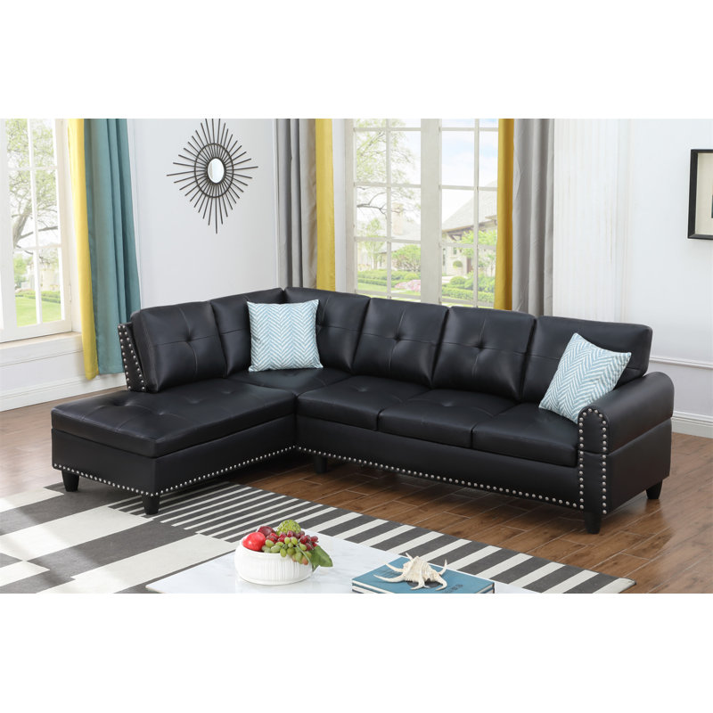 Canapé modulaire en similicuir 2 pièces Irine