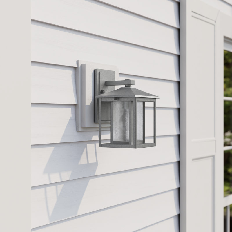 Vermont Wall Light, 11" H x 7" W, 60W A19 Medium, Weathered Pewter