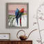 Palm Parrots - Peinture sur toile encadrée-109329983-109329979