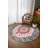 Gulustan Blue Red Oriental Machine Printed Cotton Polyester Area Rug-689794281