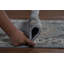 Tapis de couloir indien géométrique Oushak 2 x 10