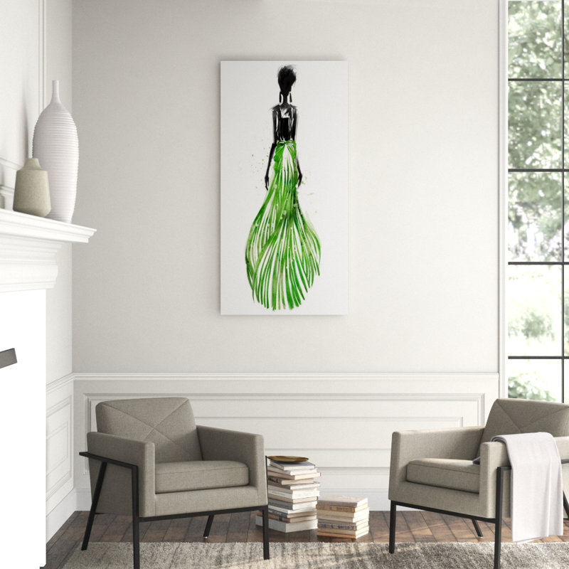 A La Mode VI Painting by Emma Brooks, Knife Gel, 60" H x 30" W