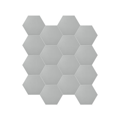 Bex 6" x 6.9" Hexagon Stone Composite Peel & Stick Wall Tile
