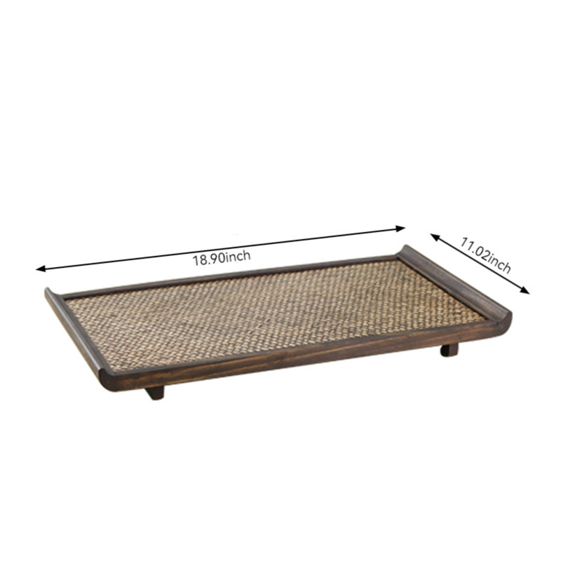 Rohnan Wood Tray, 1" H x 18.9" W x 11.02" D
