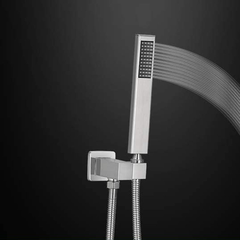 Robinet de douche avec valve brute, Nickel brossé